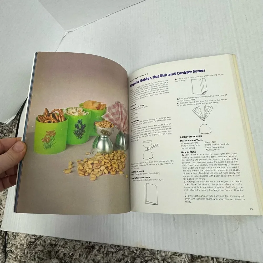 The L'eggs Idea Book Craft Instructions Patterns Projects Alexandra Eames 1976